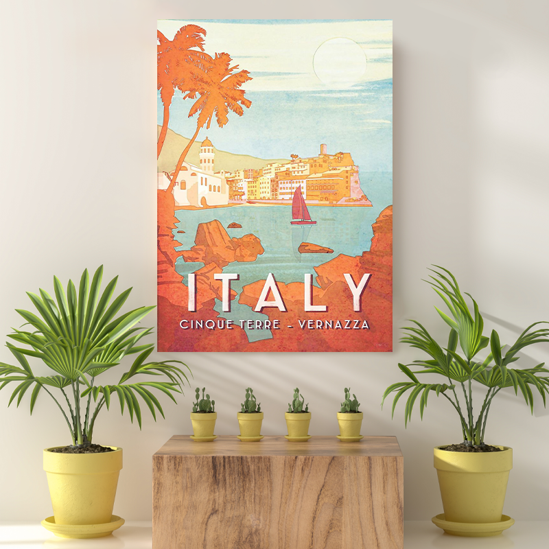 Vintage Reis bestemming Italy
