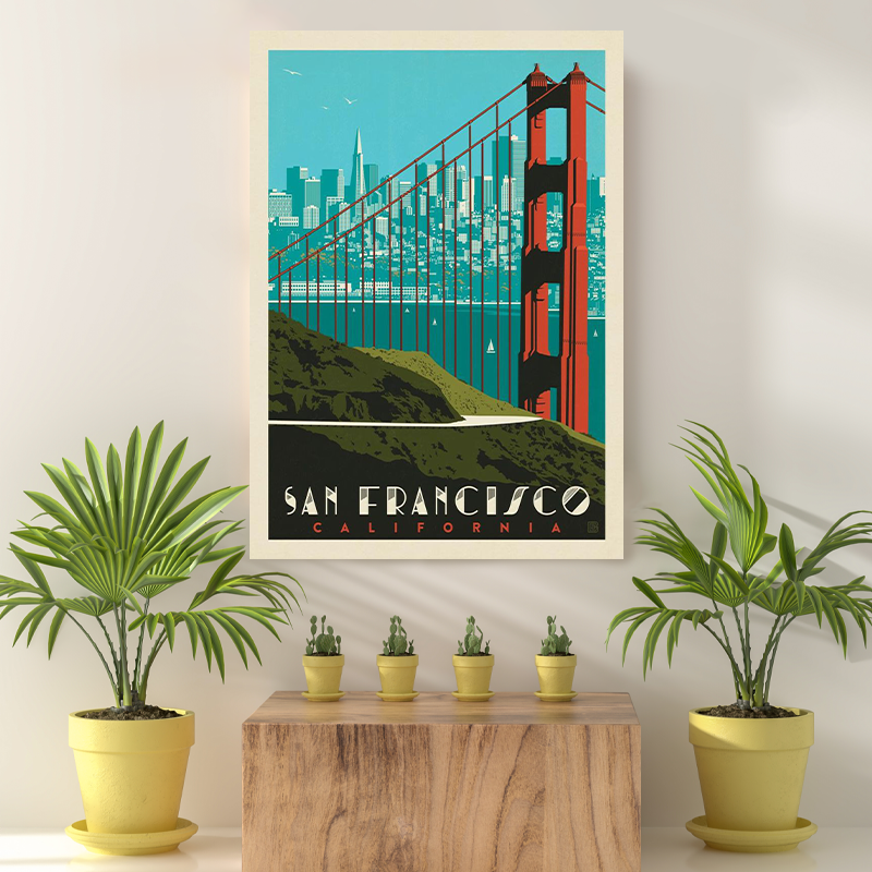 Vintage Reis bestemming San Francisco