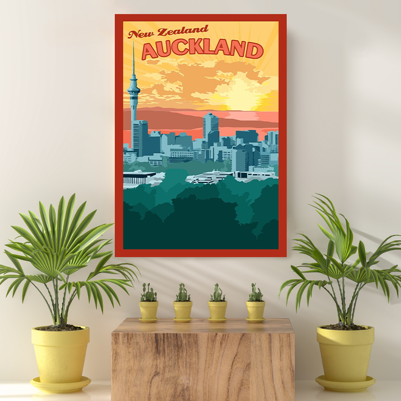 Vintage Reis Bestemming Auckland