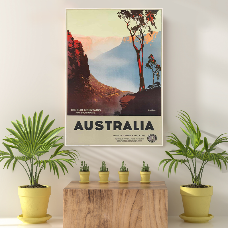Vintage Reis bestemming Australia VI