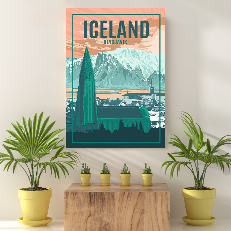 Vintage Reis bestemming Iceland II