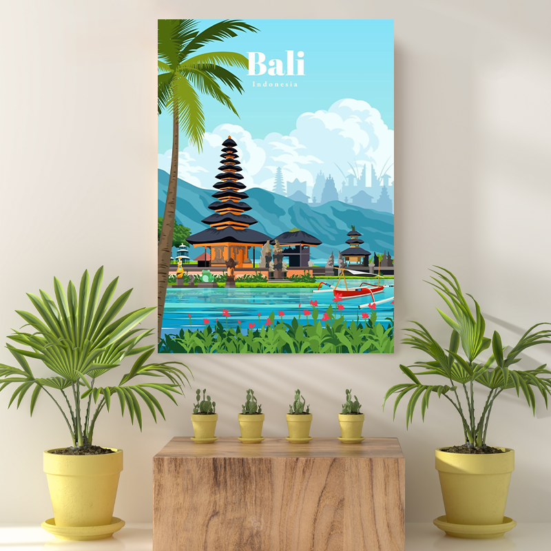 Vintage Reis bestemming Bali