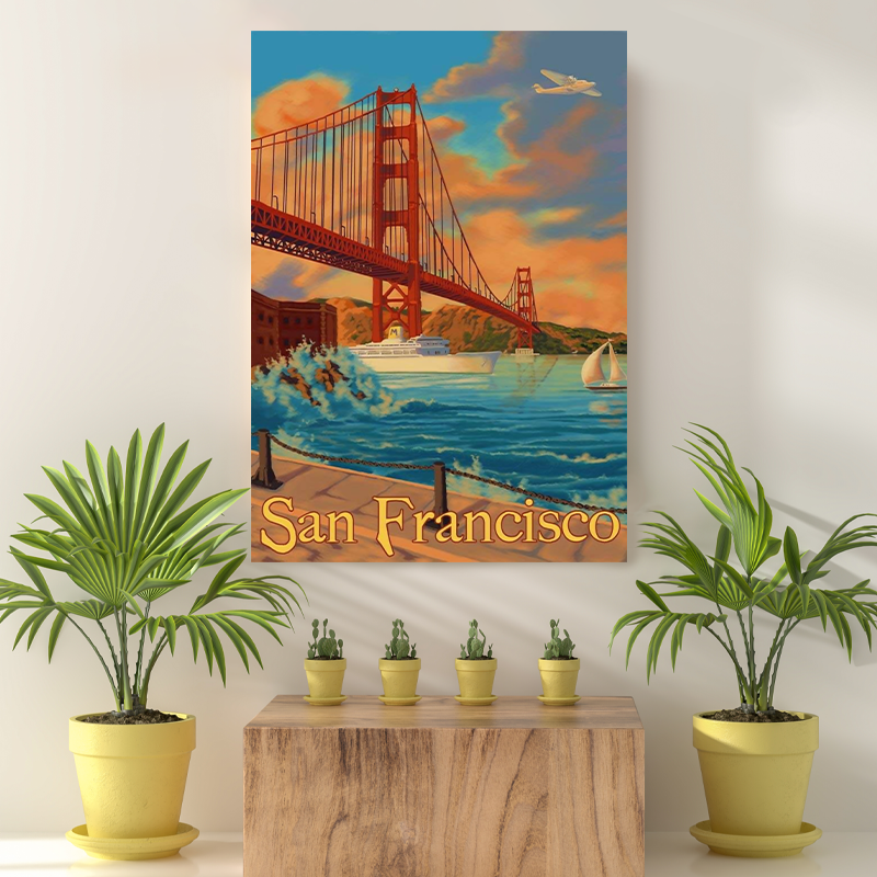 Vintage Reis Bestemming San Fransisco III