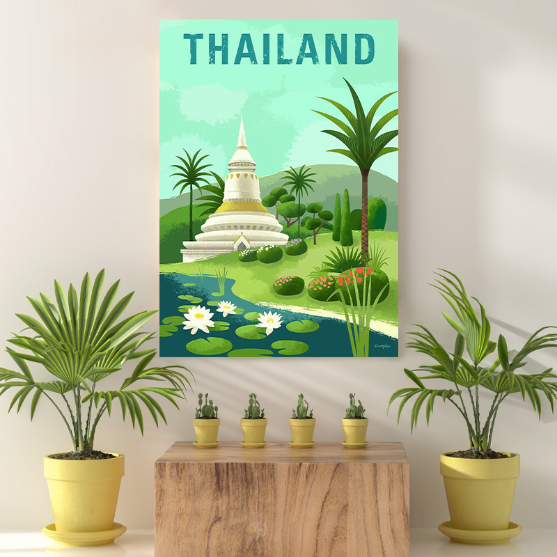 Vintage Reis Bestemming Thailand III