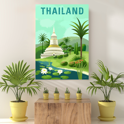 Vintage Reis Bestemming Thailand III