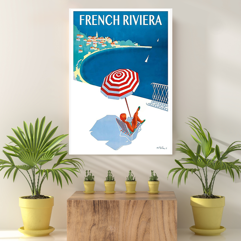 Vintage Reis Bestemming French Riviera