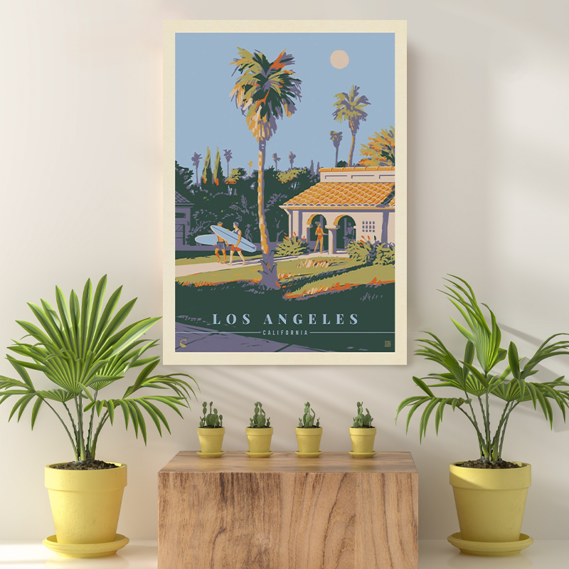 Vintage Reis bestemming Los Angeles