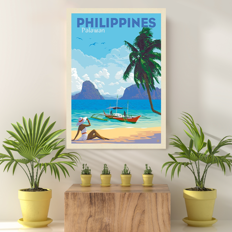 Vintage Reis Bestemming Philippines