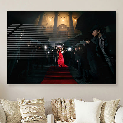 Lady in red