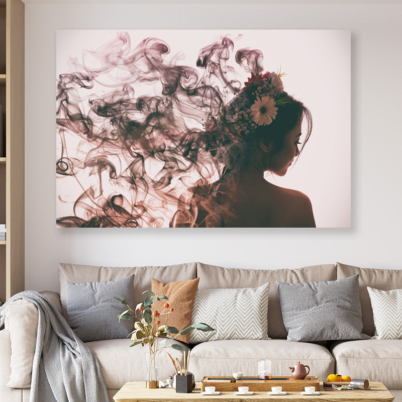 Bloemen in haar